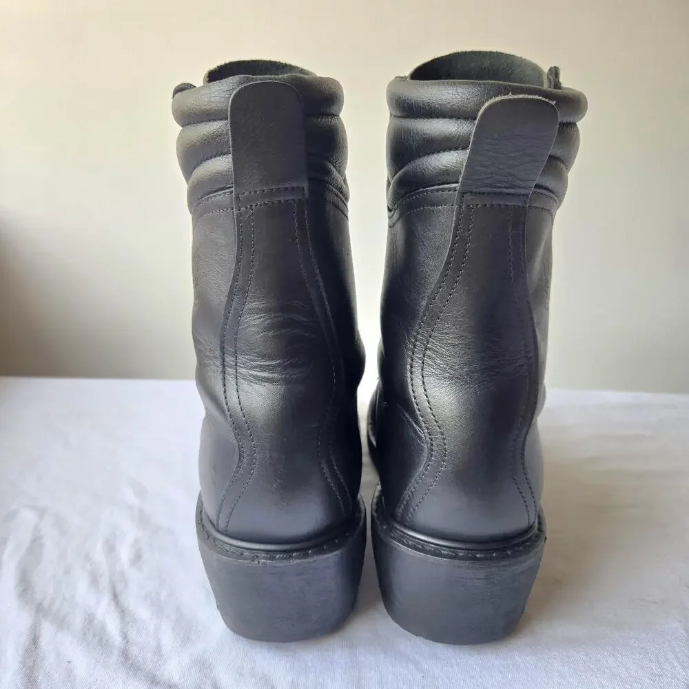 All American Boot MFG Men's 8'' Leather Wildland Firefighting Boots Black Size 8